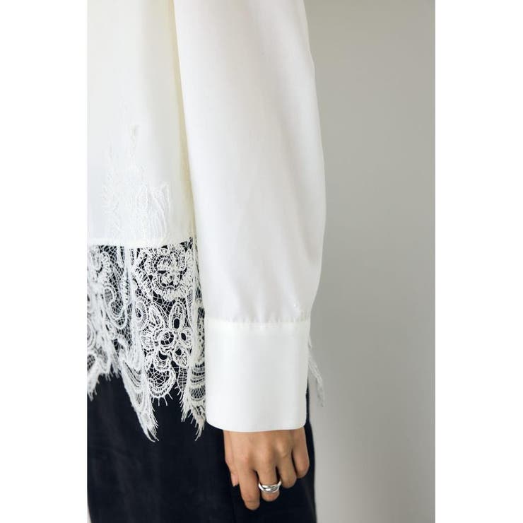 レースドッキングシャツ | AZUL BY MOUSSY | 詳細画像8 
