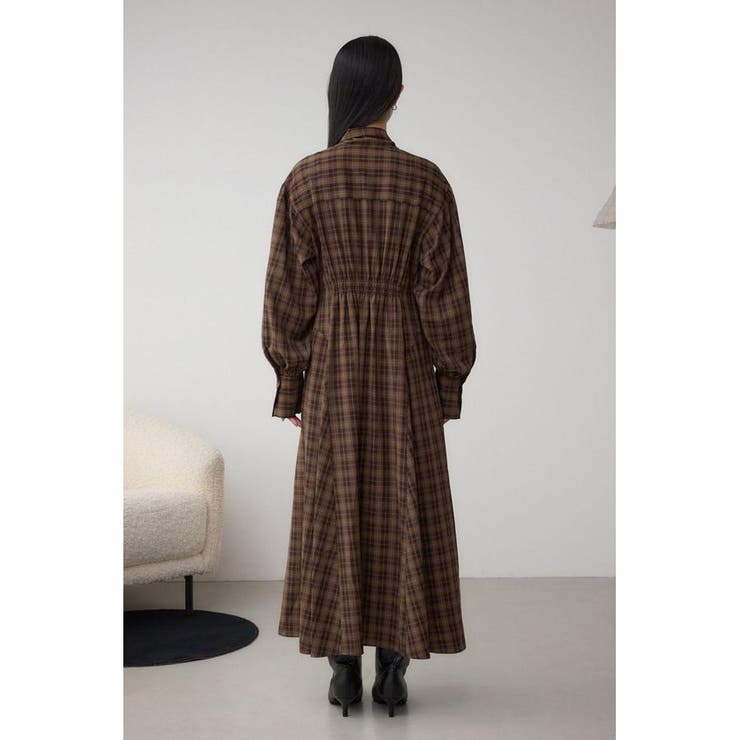 チェックボウタイワンピース | AZUL BY MOUSSY | 詳細画像19 