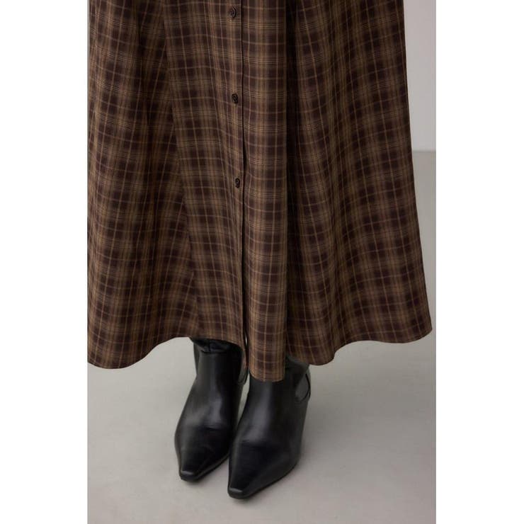 チェックボウタイワンピース | AZUL BY MOUSSY | 詳細画像24