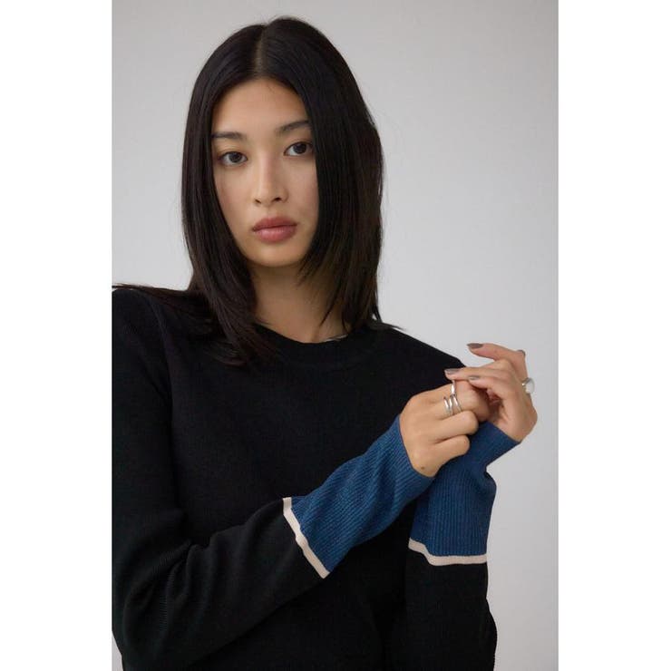 ラメバイカラーニットトップス | AZUL BY MOUSSY | 詳細画像12 