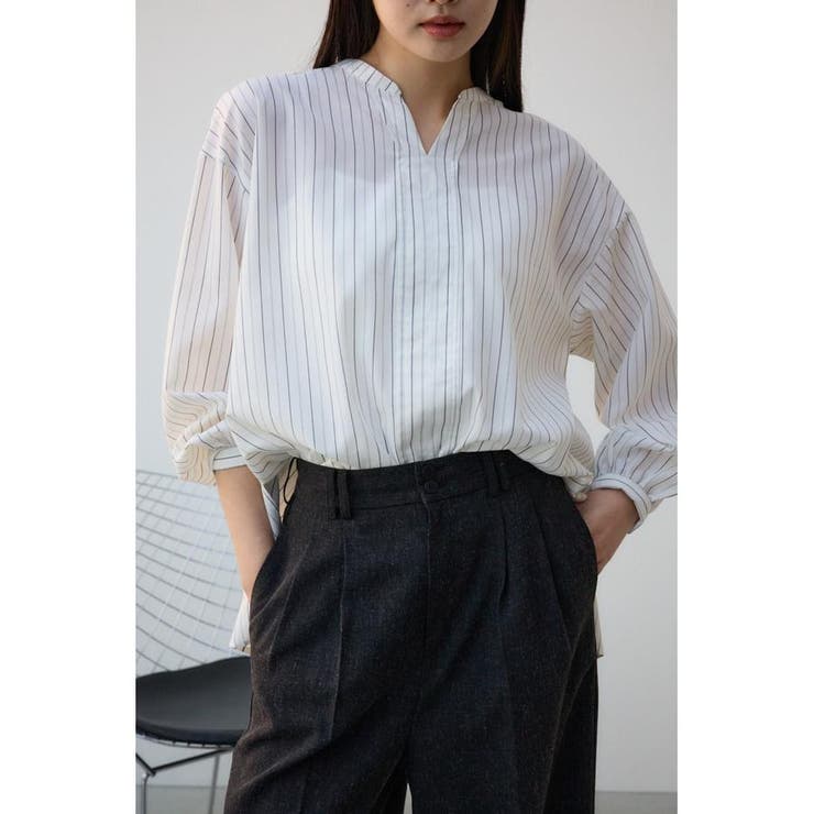 柄WHT5 | バックタックオープンスキッパー | AZUL BY MOUSSY