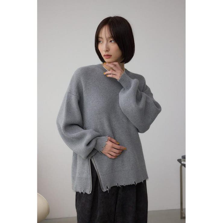 サイドZIPニットトップス | AZUL BY MOUSSY | 詳細画像23 