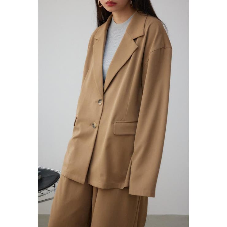 BEG | ソフトタッチルーズテーラードジャケット | AZUL BY MOUSSY