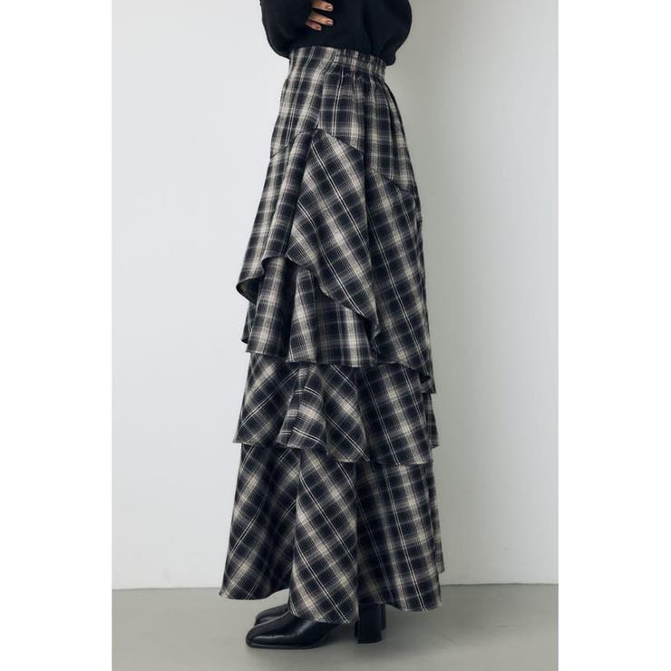 アシンメトリーティアードスカート | AZUL BY MOUSSY | 詳細画像10 
