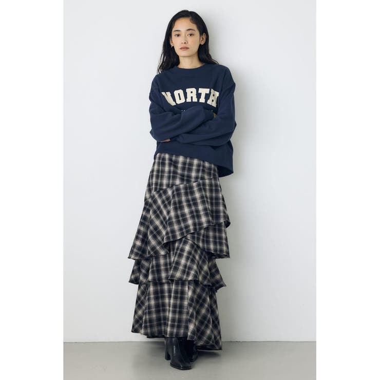アシンメトリーティアードスカート | AZUL BY MOUSSY | 詳細画像16 