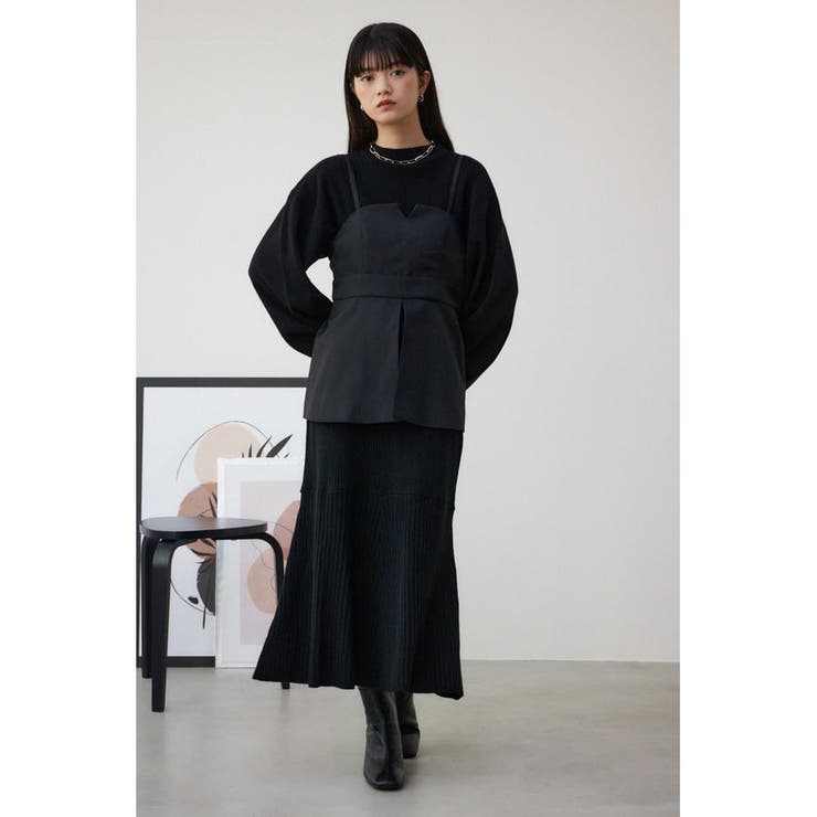 ビスチェセットニットワンピース[品番：AZLW0021552]｜AZUL BY MOUSSY