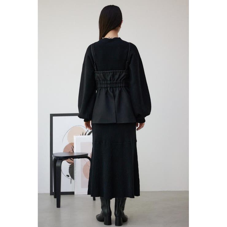 ペプラムビスチェセットニットワンピース ビスチェセットニットワンピース｜WOMEN｜250GAM73-402I｜AZUL