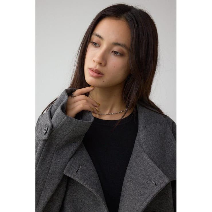 B-HEATスタンドカラーミドルコート | AZUL BY MOUSSY | 詳細画像32 