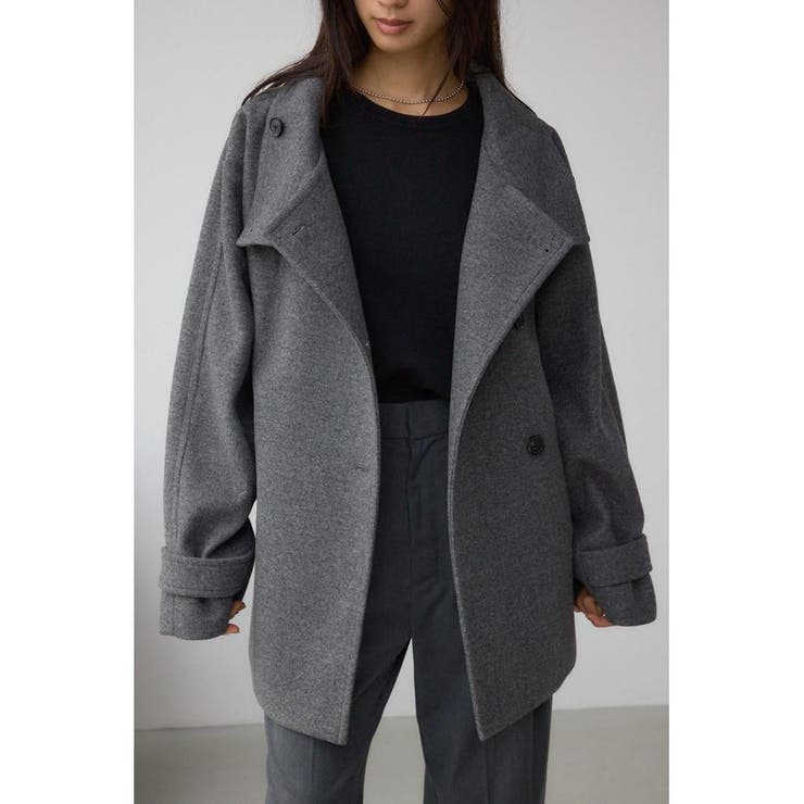 T.GRY | B-HEATスタンドカラーミドルコート | AZUL BY MOUSSY