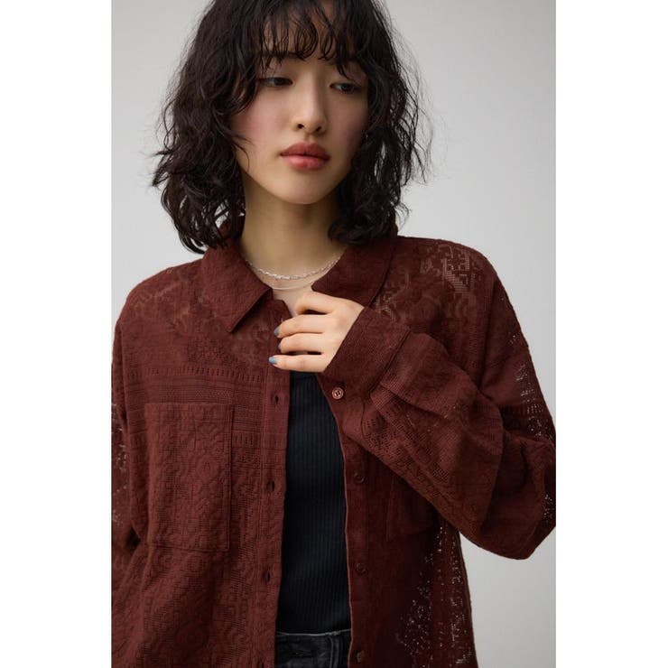 コットンレースシャツ | AZUL BY MOUSSY | 詳細画像23 