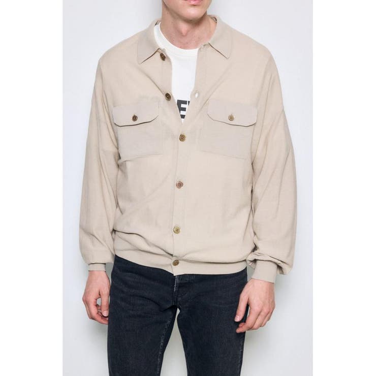 衿付きサファリニットカーディガン | AZUL BY MOUSSY | 詳細画像24 