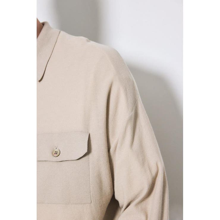 衿付きサファリニットカーディガン | AZUL BY MOUSSY | 詳細画像33 