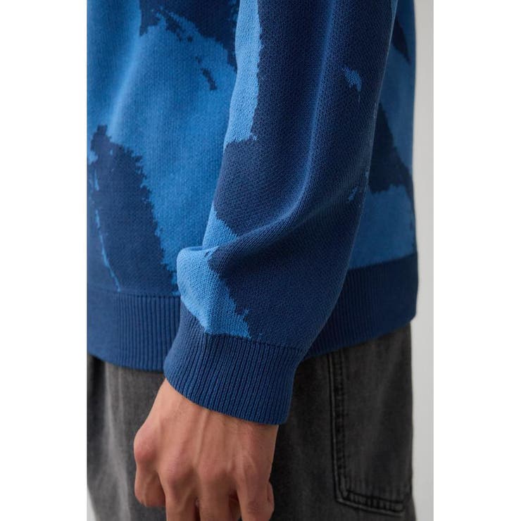総柄スリムフィットカーディガン | AZUL BY MOUSSY | 詳細画像34 
