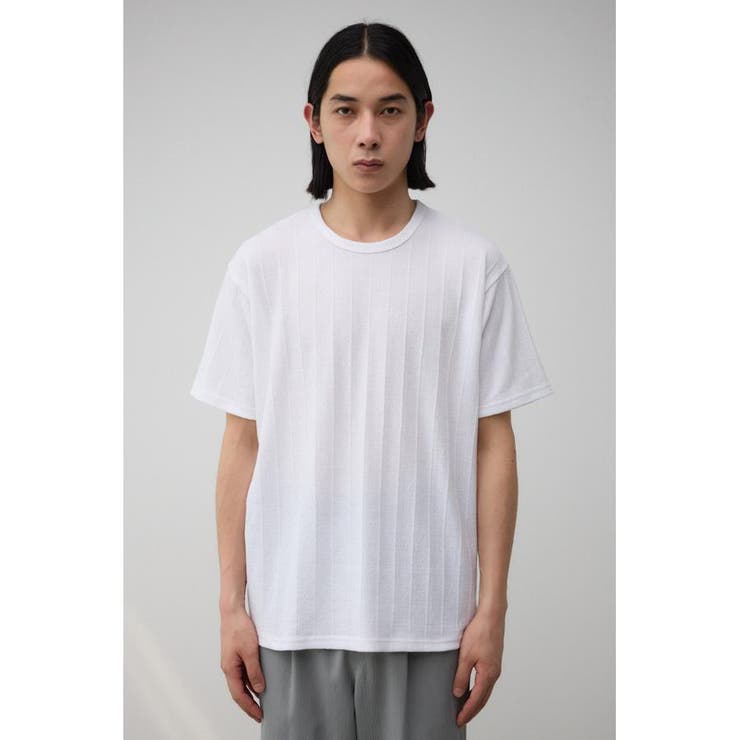 シャドウストライプクルーネックTシャツ | AZUL BY MOUSSY | 詳細画像5 