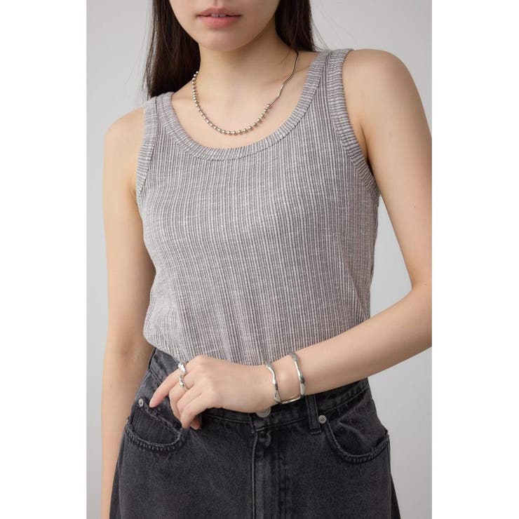GRY | 2WAYリブタンクトップ | AZUL BY MOUSSY