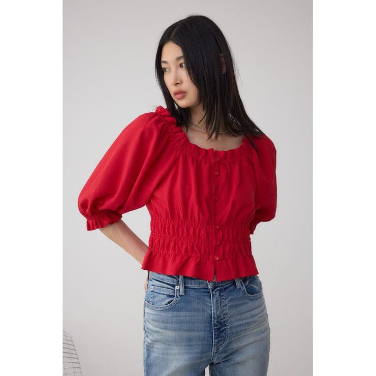 ギャザーフリル2WAYブラウス | AZUL BY MOUSSY | 詳細画像28 