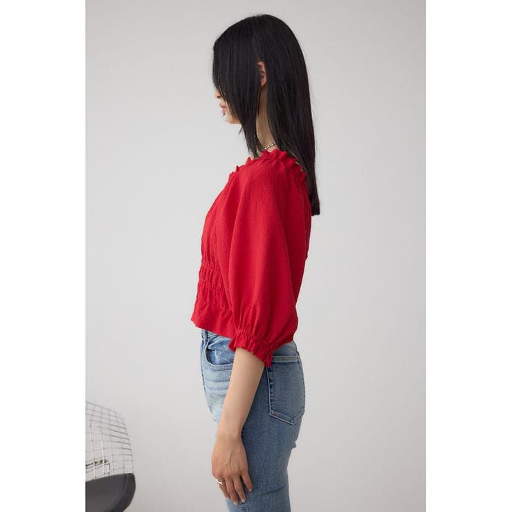 ギャザーフリル2WAYブラウス | AZUL BY MOUSSY | 詳細画像31 