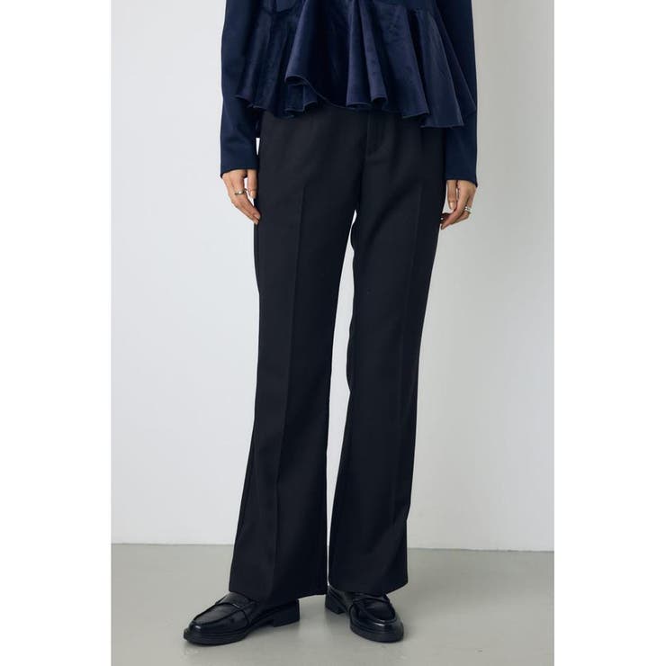BLK | VENUSセンタープレスフレアパンツ | AZUL BY MOUSSY