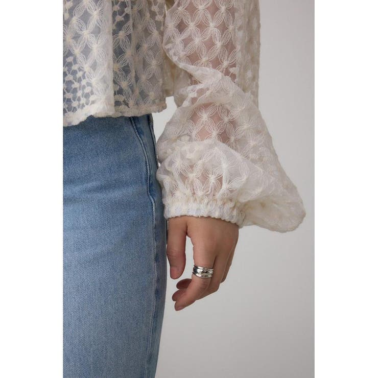 前後2WAY シアージャガードフリルブラウス | AZUL BY MOUSSY | 詳細画像11 