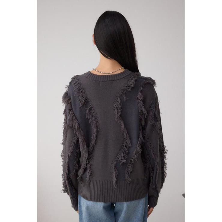 フリンジデザインニットトップス | AZUL BY MOUSSY | 詳細画像27 