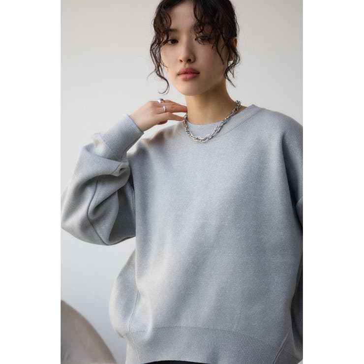 GRY | スウェットライクジャガードニット | AZUL BY MOUSSY