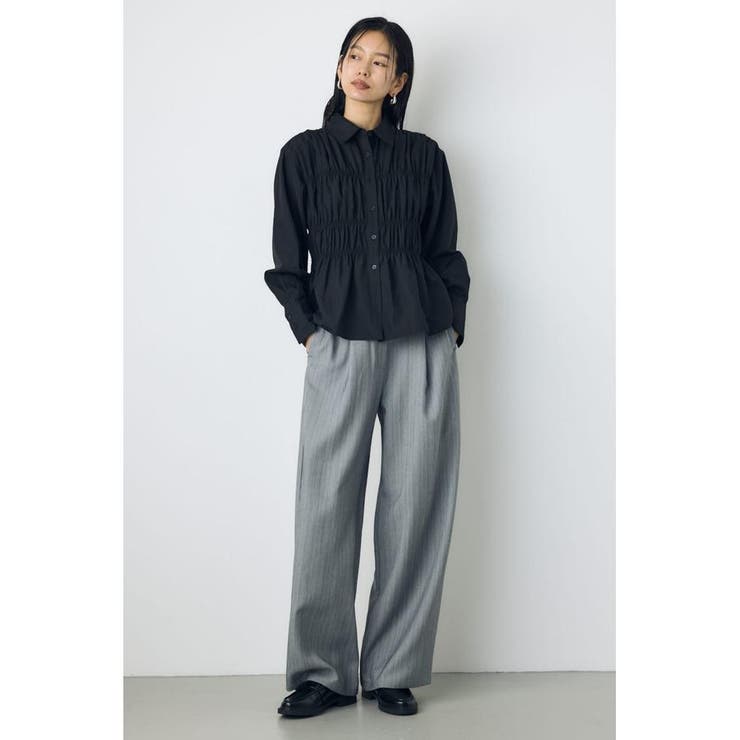 シャーリングデザイン長袖シャツ | AZUL BY MOUSSY | 詳細画像15 