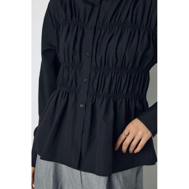 シャーリングデザイン長袖シャツ | AZUL BY MOUSSY | 詳細画像18 