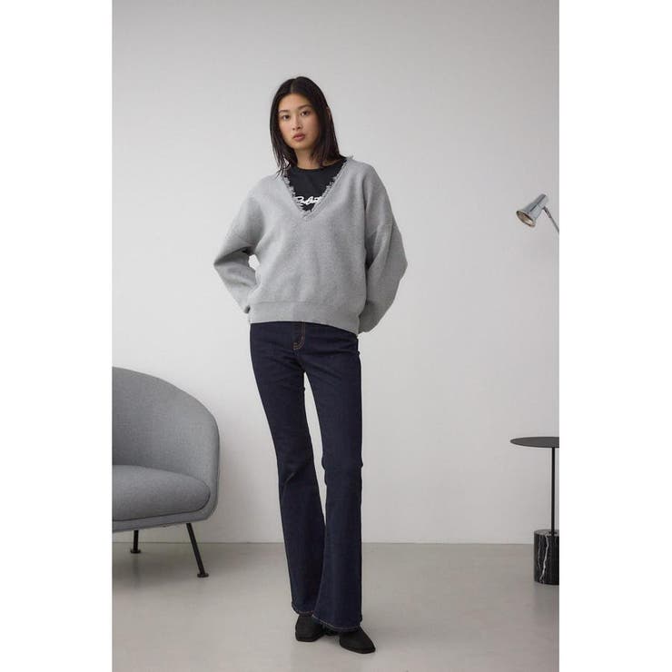 Vネックフリンジスウェッターニット | AZUL BY MOUSSY | 詳細画像26 