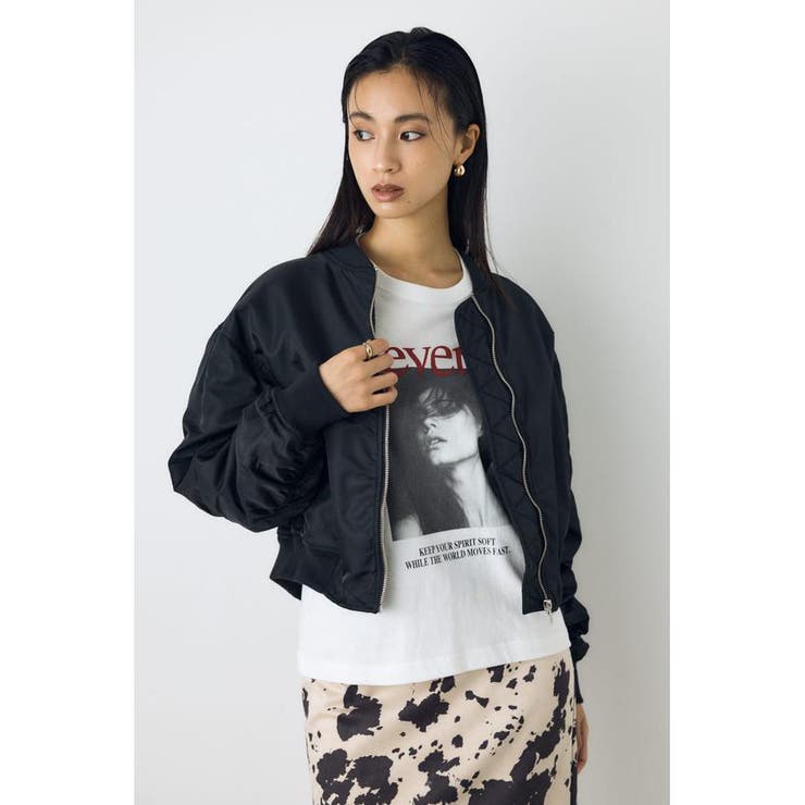 BLK | ショート中綿MA-1 | AZUL BY MOUSSY