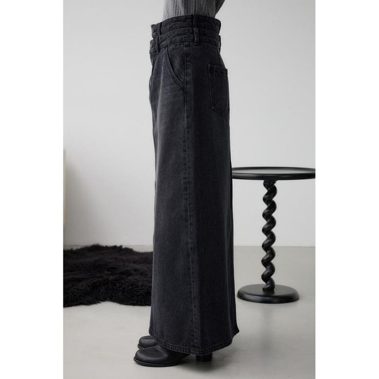 AZUL DENIM ダブルウエストデニムスカート | AZUL BY MOUSSY | 詳細画像6 