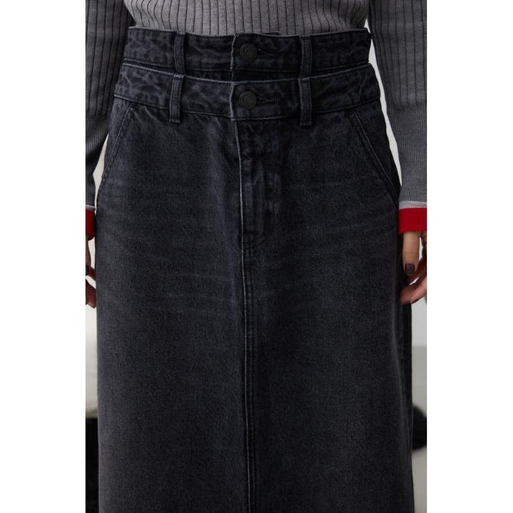 AZUL DENIM ダブルウエストデニムスカート | AZUL BY MOUSSY | 詳細画像8 