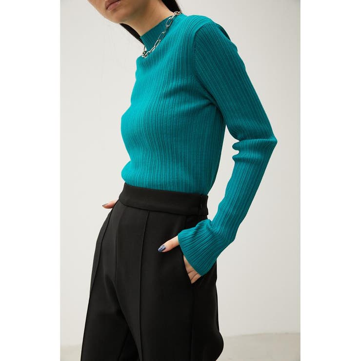 RANDOM RIB H/N KNIT TOPS[品番：AZLW0020211]｜AZUL BY MOUSSY