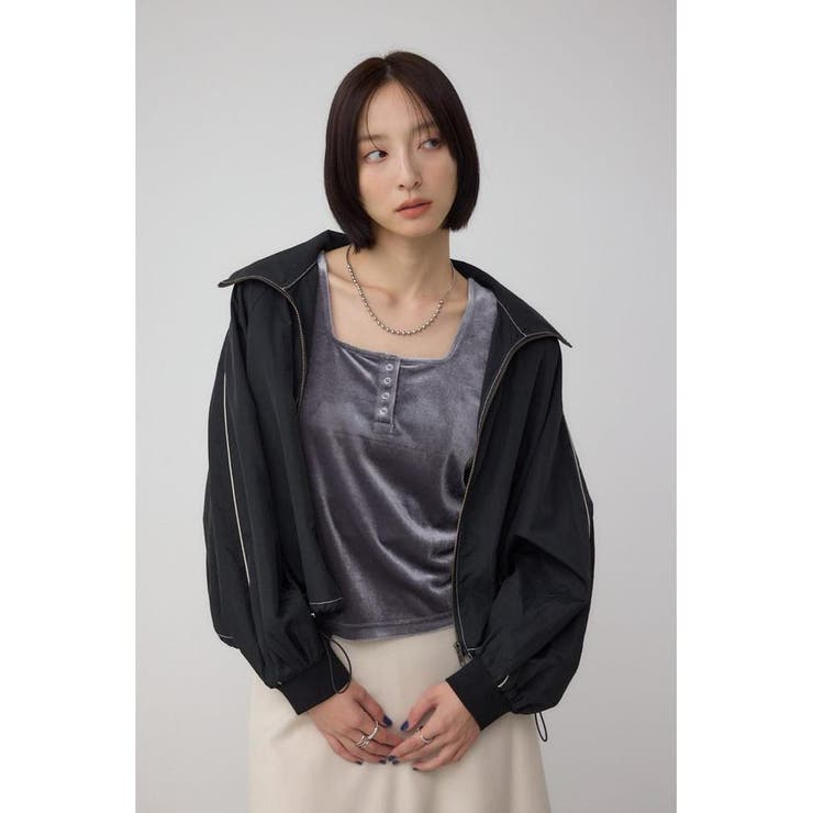 ナイロントラックラインジャケット | AZUL BY MOUSSY | 詳細画像14 