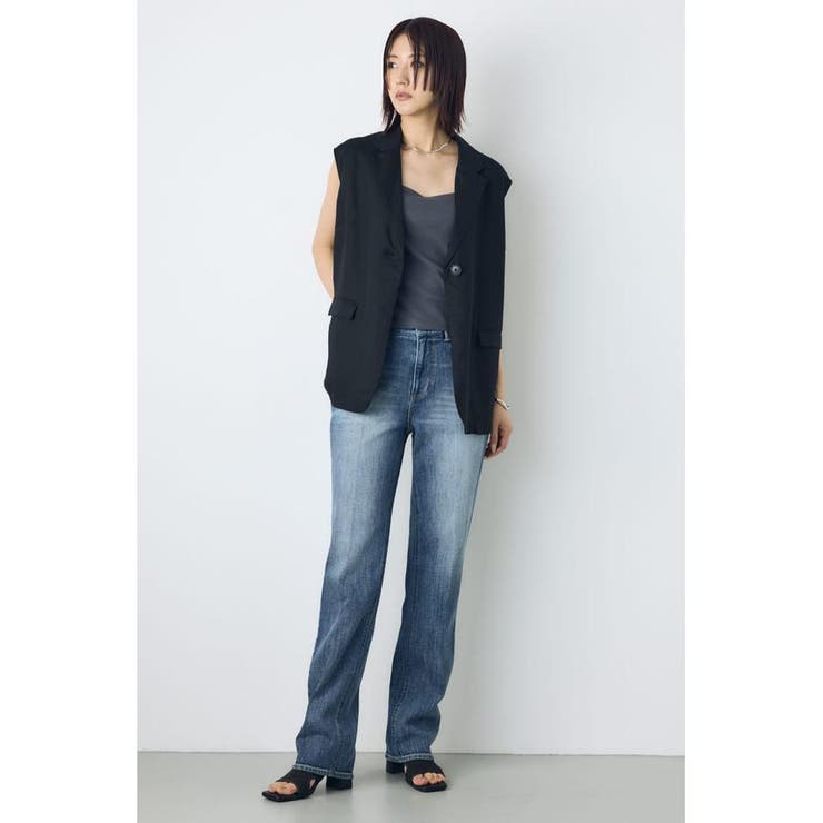 リネンブレンドテーラードベスト | AZUL BY MOUSSY | 詳細画像6 