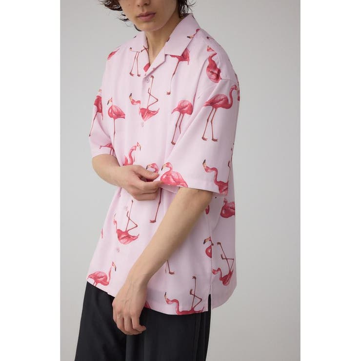 Aloha Rossem ブラック アロハシャツ サイズ46 Aloha Blossom/アロハ ブロッサム/KING&QUEEN SHIRTS/アロハ