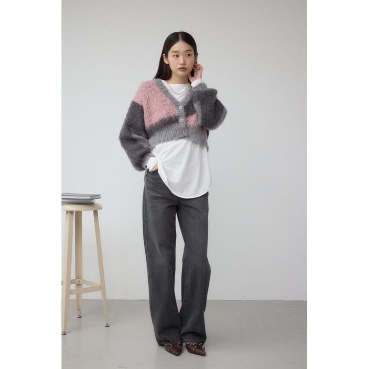 ブロッキンググラデーションカーディガン | AZUL BY MOUSSY | 詳細画像4 