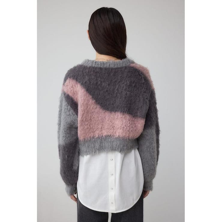 ブロッキンググラデーションカーディガン | AZUL BY MOUSSY | 詳細画像7 