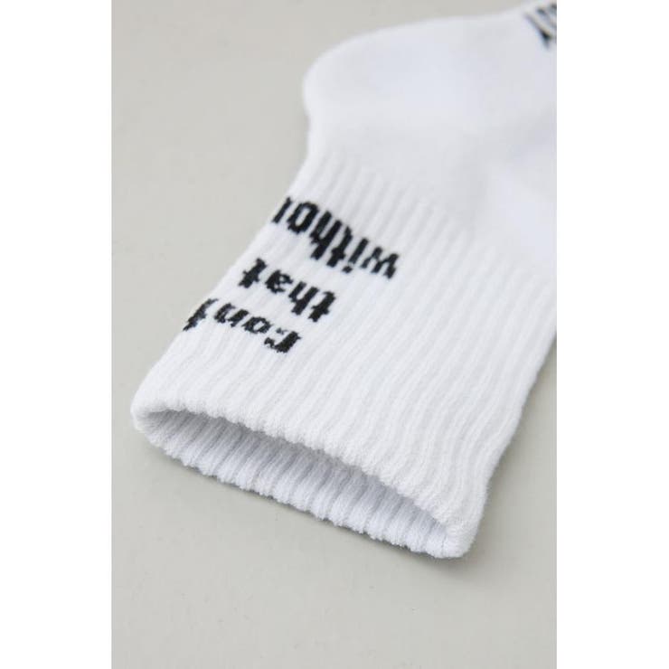 メッセージミドルソックス | AZUL BY MOUSSY | 詳細画像4 