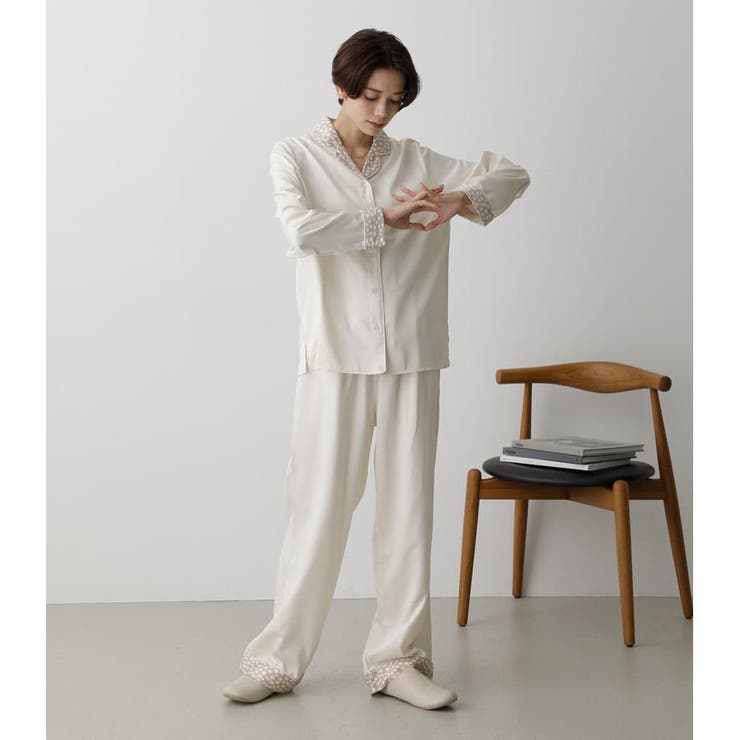 T／H SATIN PIPING PAJAMAS[品番：AZLW0019368]｜AZUL BY MOUSSY