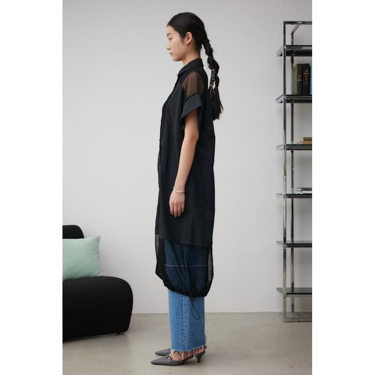 メッシュロングシャツブルゾン | AZUL BY MOUSSY | 詳細画像16 