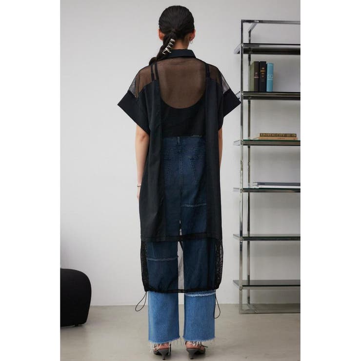 メッシュロングシャツブルゾン | AZUL BY MOUSSY | 詳細画像17 