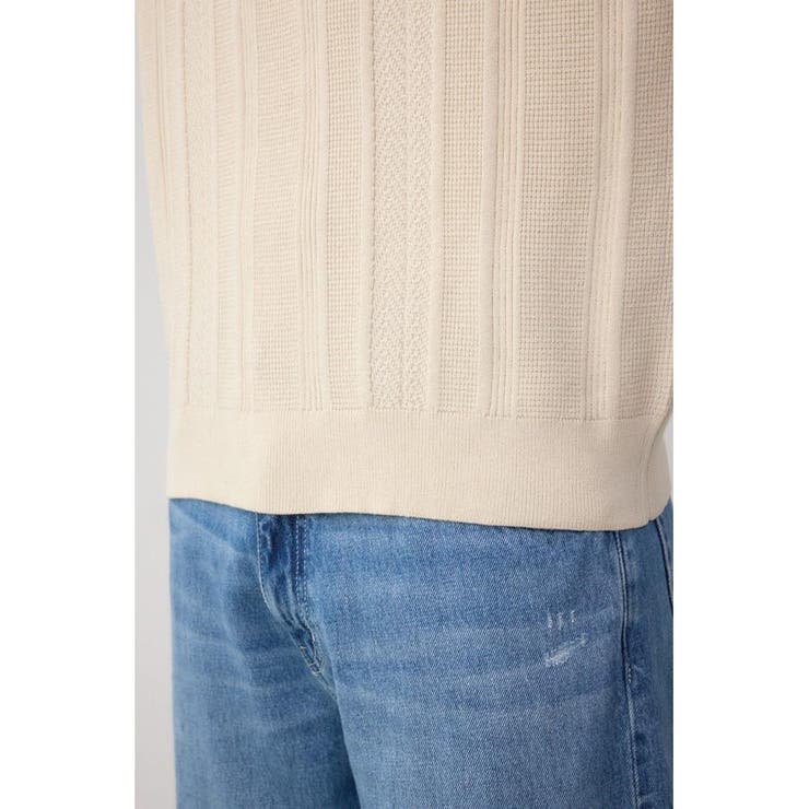 フェイクスウェード切替ニットトップス | AZUL BY MOUSSY | 詳細画像19 