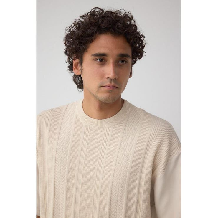 フェイクスウェード切替ニットトップス | AZUL BY MOUSSY | 詳細画像11 