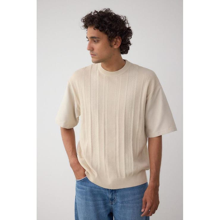 フェイクスウェード切替ニットトップス | AZUL BY MOUSSY | 詳細画像12 