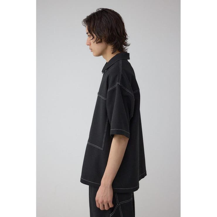 アウトステッチブッチャーシャツ | AZUL BY MOUSSY | 詳細画像6 