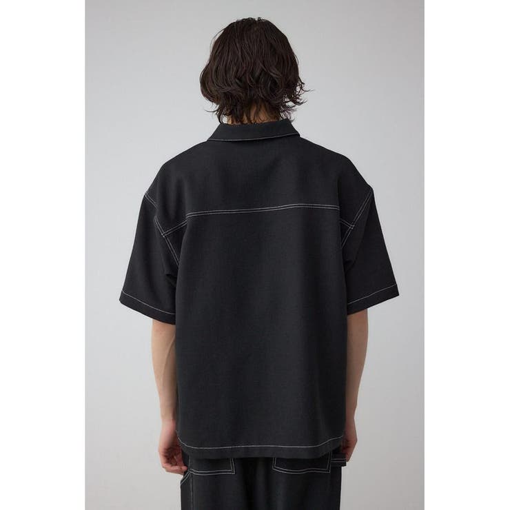 アウトステッチブッチャーシャツ | AZUL BY MOUSSY | 詳細画像7 