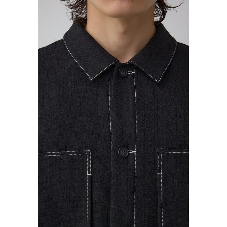 アウトステッチブッチャーシャツ | AZUL BY MOUSSY | 詳細画像8 