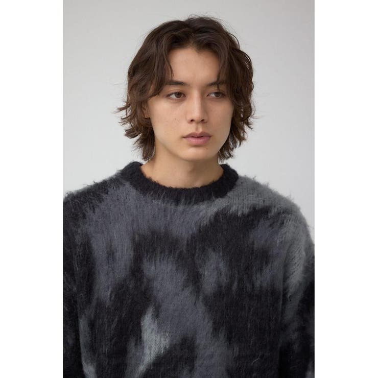 起毛総柄ニット | AZUL BY MOUSSY | 詳細画像2 