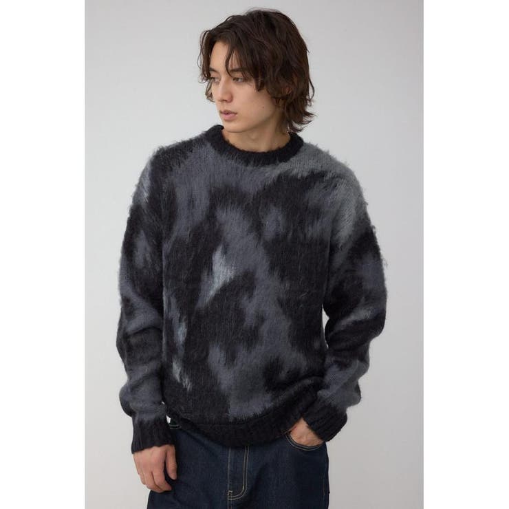 起毛総柄ニット | AZUL BY MOUSSY | 詳細画像3 