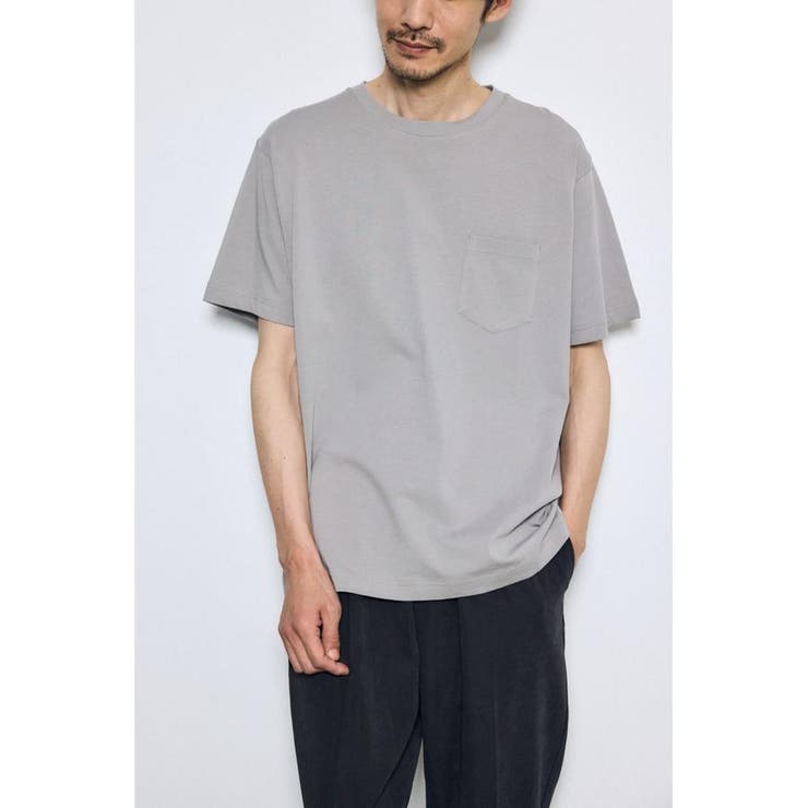 GRY | 引き揃え天竺ポケットTシャツ | AZUL BY MOUSSY
